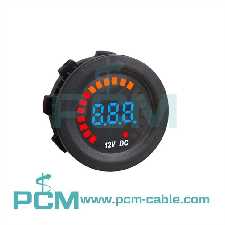 DC 12V Car Voltmeter With LED Digital Display Panel