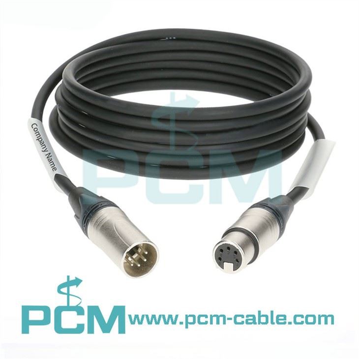 כבל תאורה DMX XLR 5 פינים