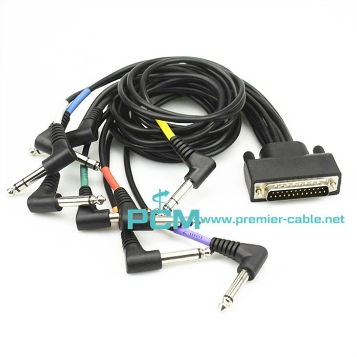 תופים חשמליים PAD כבל שמע TRS זכר ל-DB25 מחבר זכר מתאים ל-Alesis DM6 USB Express