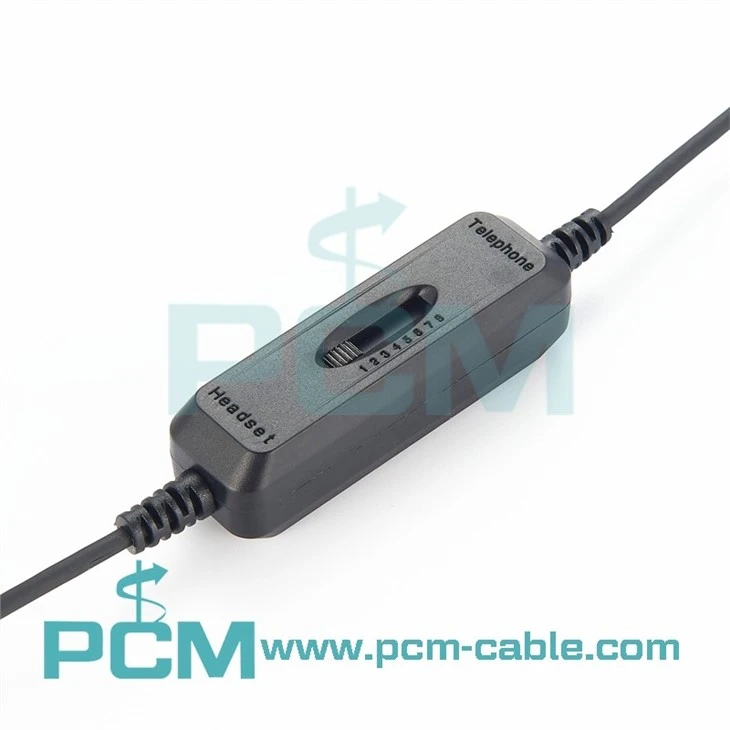 Headset Dual 3.5mm To RJ9 Plug Adapter