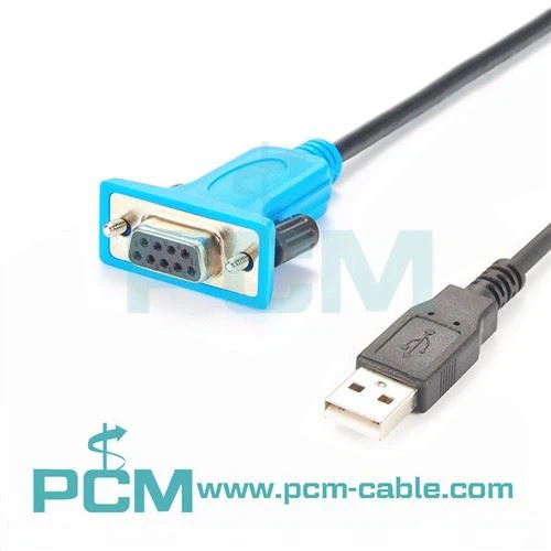 מתאם USB לטורי RS232 - כבל מתאם DCE טורי DB9 עם FTDI - מודם Null
