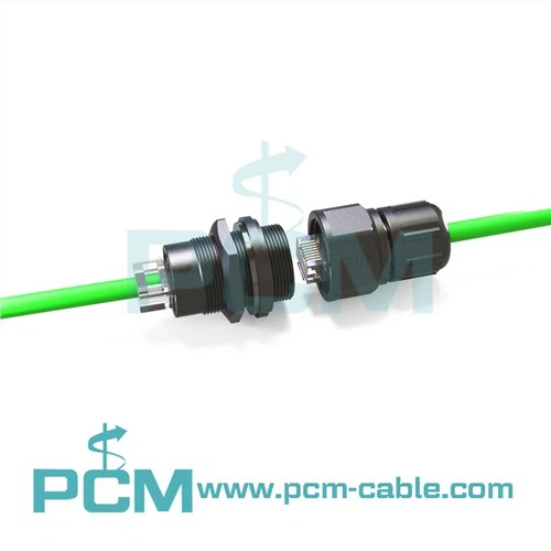 מצמד הזנה דרך IP67 RJ45
