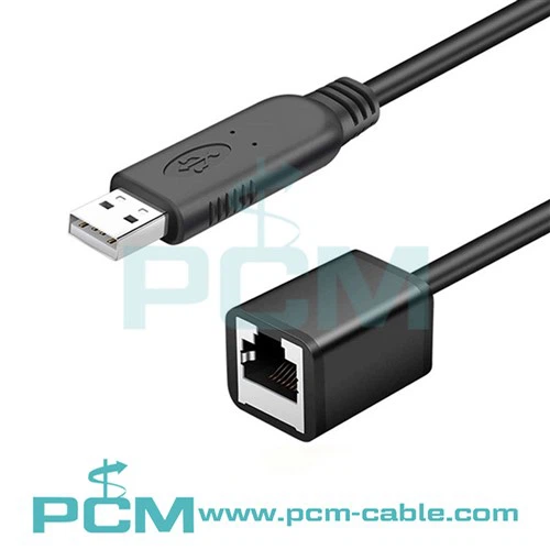 FTDI FT232 שבב USB ל-RS232 טורי ל-RJ45 CAT5 כבל קונסולה נשי עבור Cisco Juniper AP