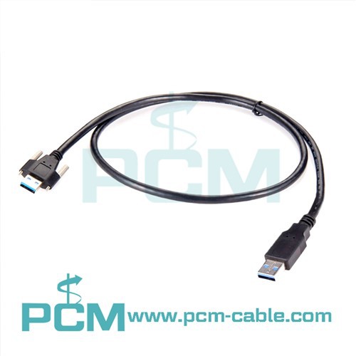 בורג נעל USB 3.0 סוג A כדי להקליד כבל