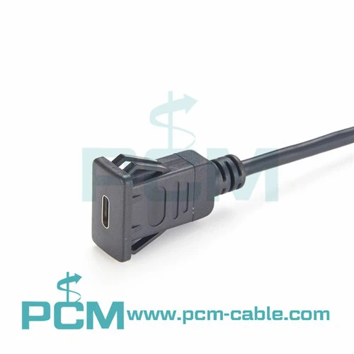 כבל USB C נצמד לפאנל