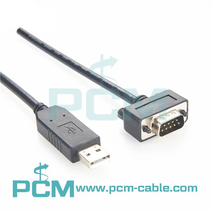 כבל USB ל-RS232 טורי עם מחבר DB9 בפרופיל נמוך