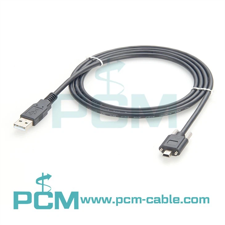 USB 2.0 Cable Screw Lock Cable Stationary Industrial Scanner Cable
