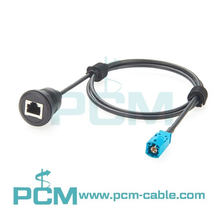 HSD plug harness to RJ45 crystal head network cable interface LVDS Bora HSD 4P male head assembled Z-type