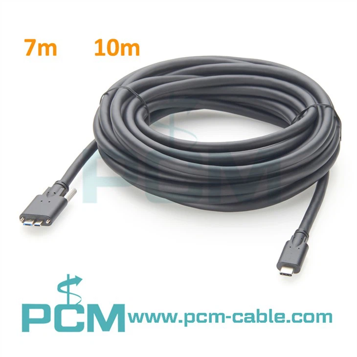 Usb usb - C כבל סיומת C USB C למיקרו USB עם נעילת בורג