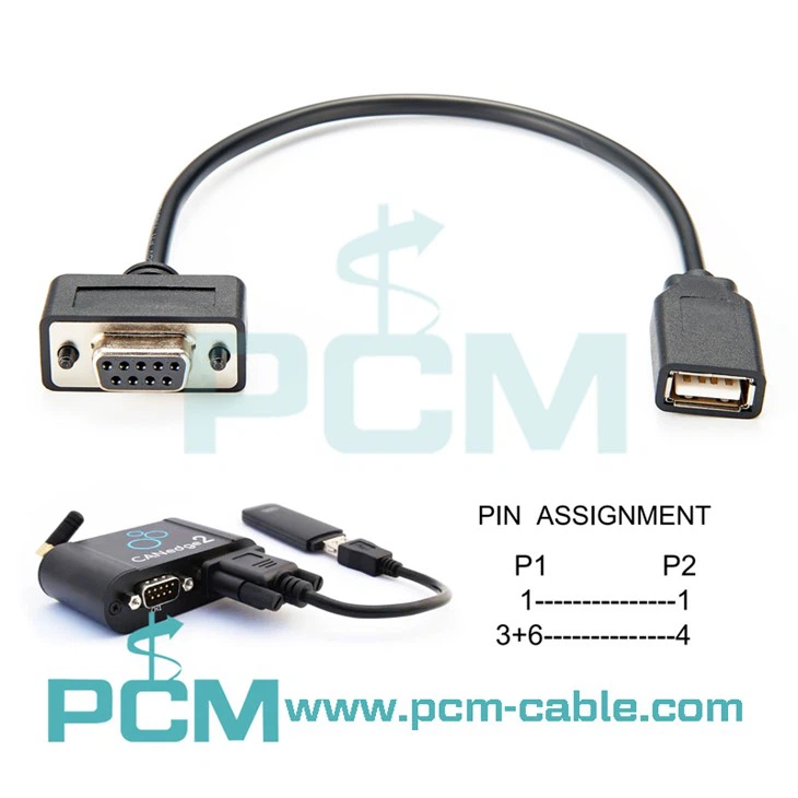 כבל מתאם מתח USB DB9